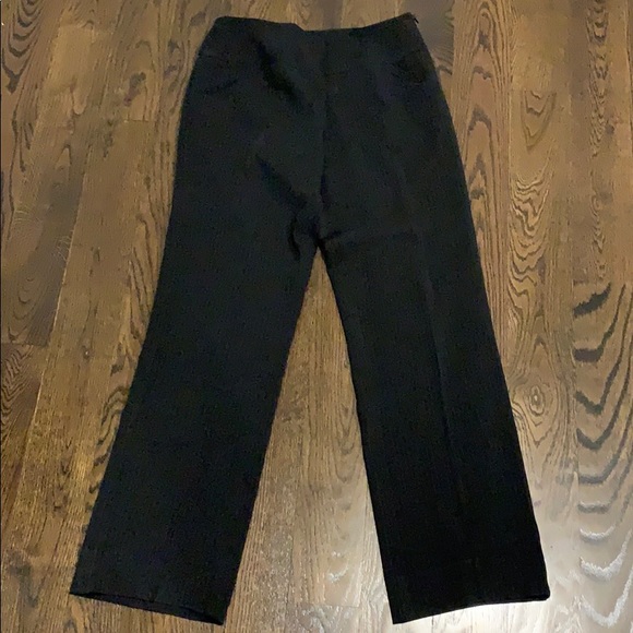 Armani Collezioni Pants - Armani Collezioni Black Wide-Leg Trousers